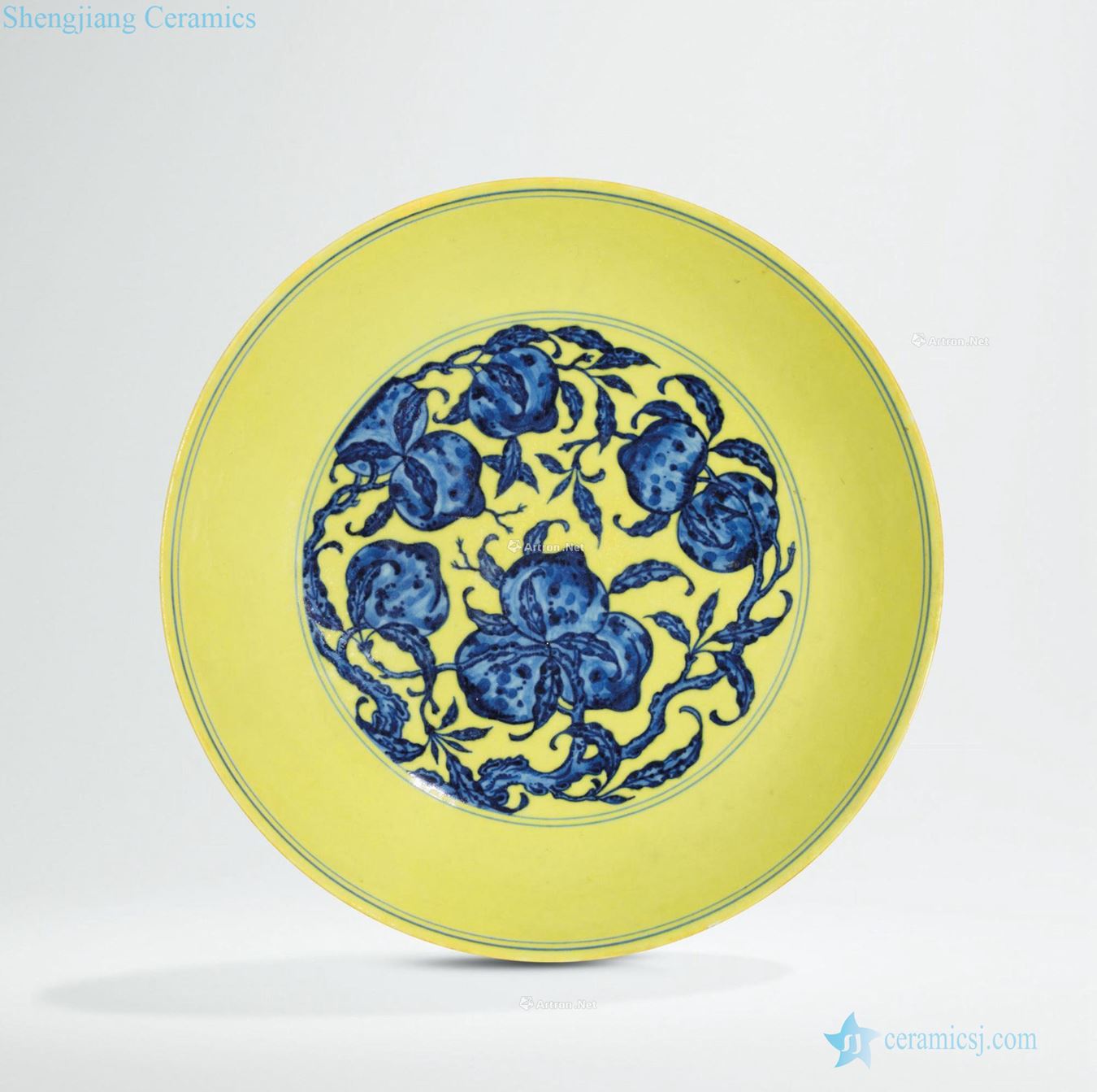 Qing qianlong Blue and white nine disc
