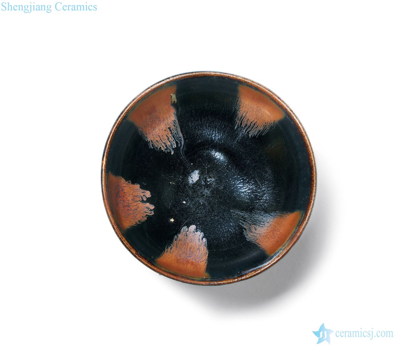 Gold (1115 ~ 1234) black glaze rust pattern small bowl