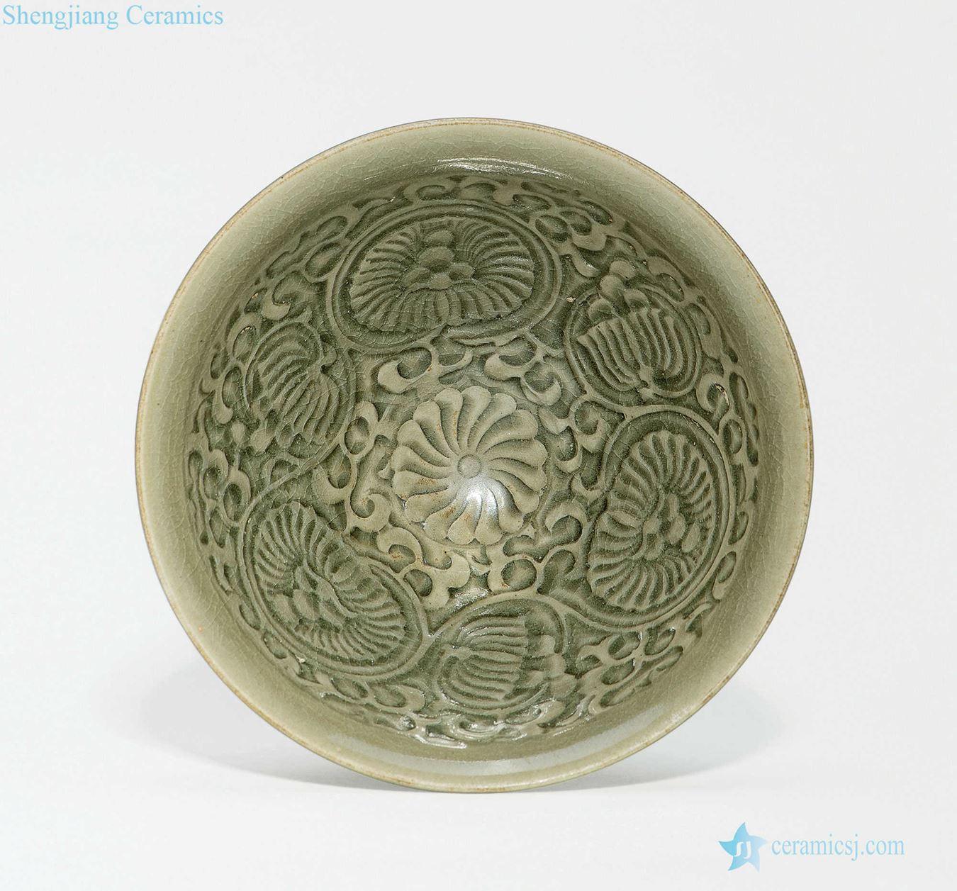 The song dynasty Yao state kiln printed bowls