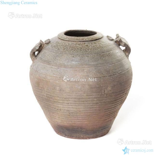 Western jin dynasty, the kiln green glaze double tank