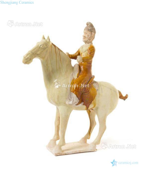 May be don Painted pottery conference semifinals figurines on horseback