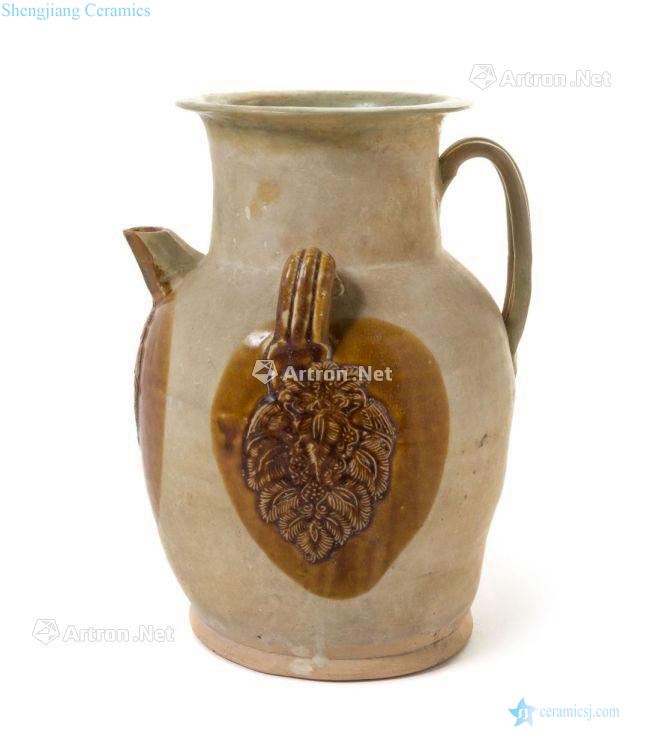May be don Changsha kiln in brown color decals ewer