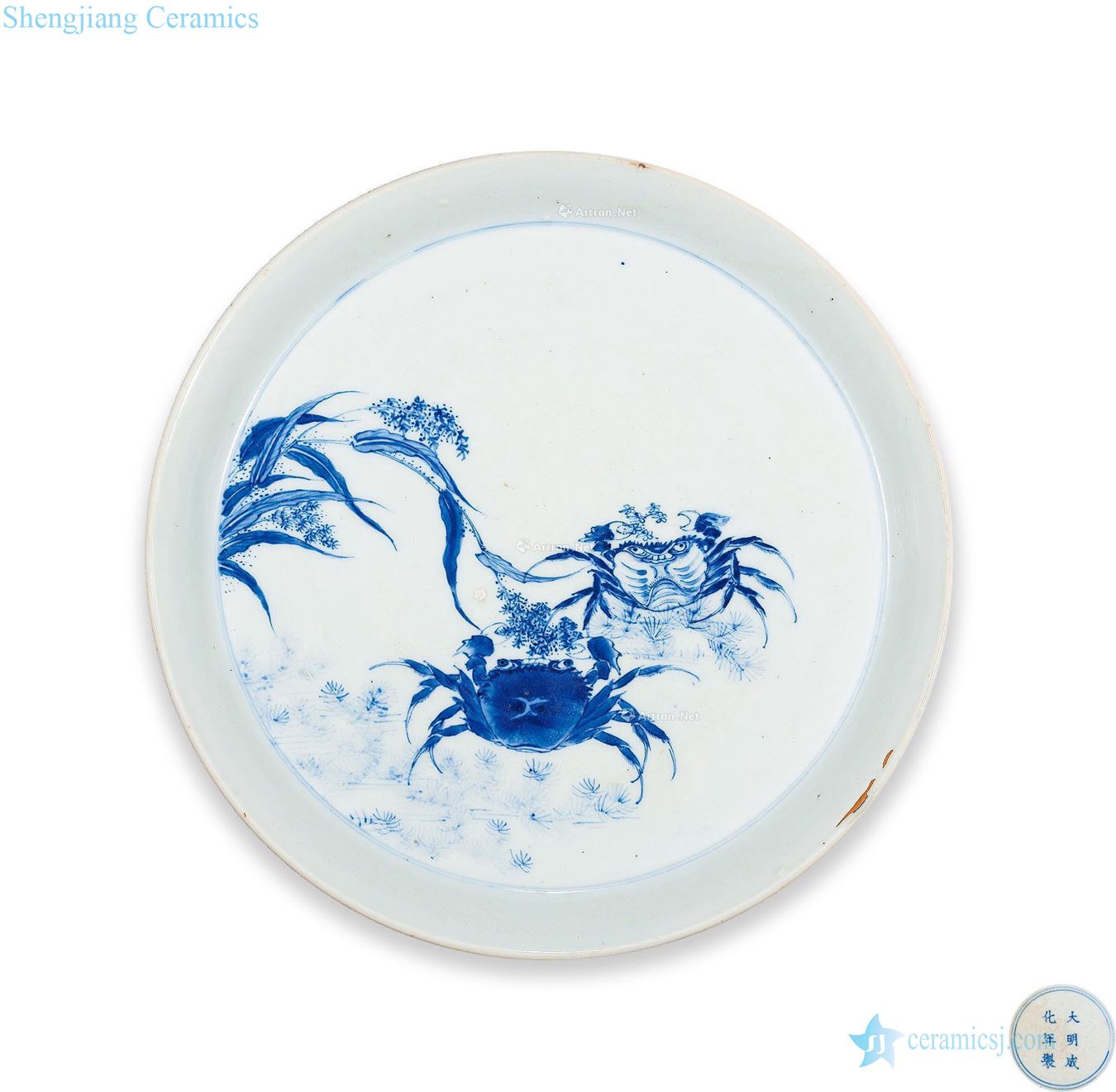 The qing emperor kangxi porcelain "dimethyl crack spread" dish