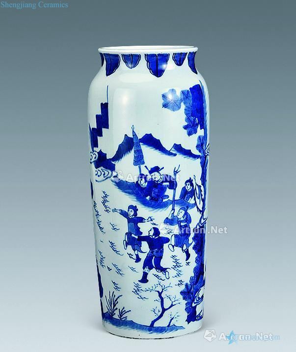 Ming dynasty blue and white war elephant legs