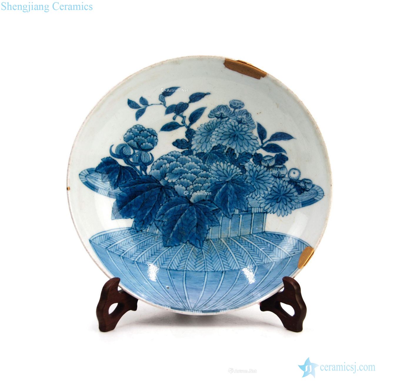 Edo period Blue and white porcelain plate