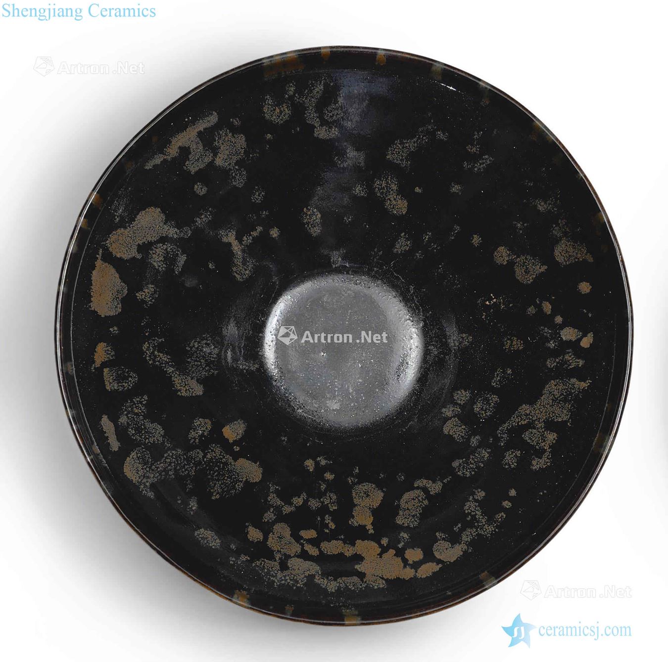 Northern song dynasty/gold The black glaze iron 盌 rusty spot