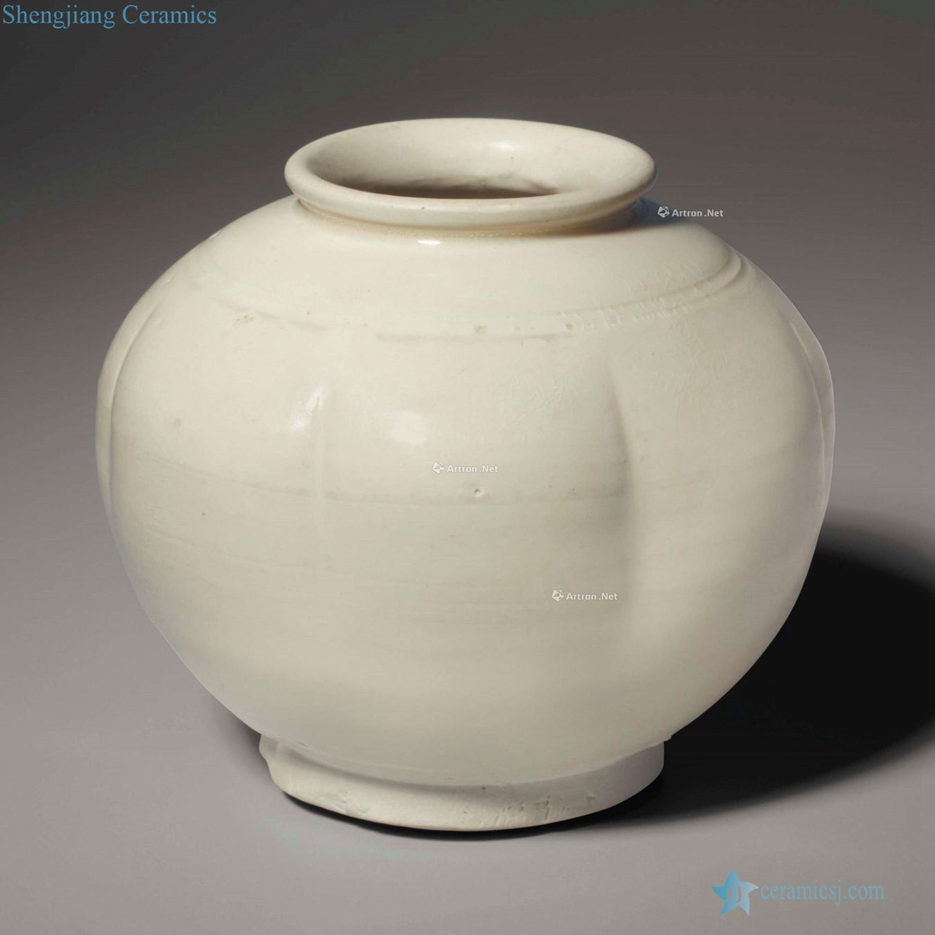 NORTHERN SONG DYNASTY (AD 960 ~ 960), A NORTHERN WHITE - WARE LOBED JAR