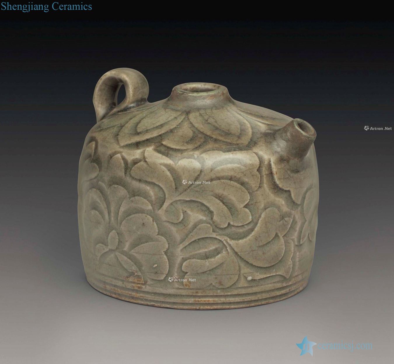 NORTHERN SONG to JIN DYNASTY (AD 960 ~ 960) is A RARE SMALL CARVED YAOZHOU EWER