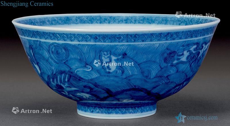 qing Blue sea benevolent bowl