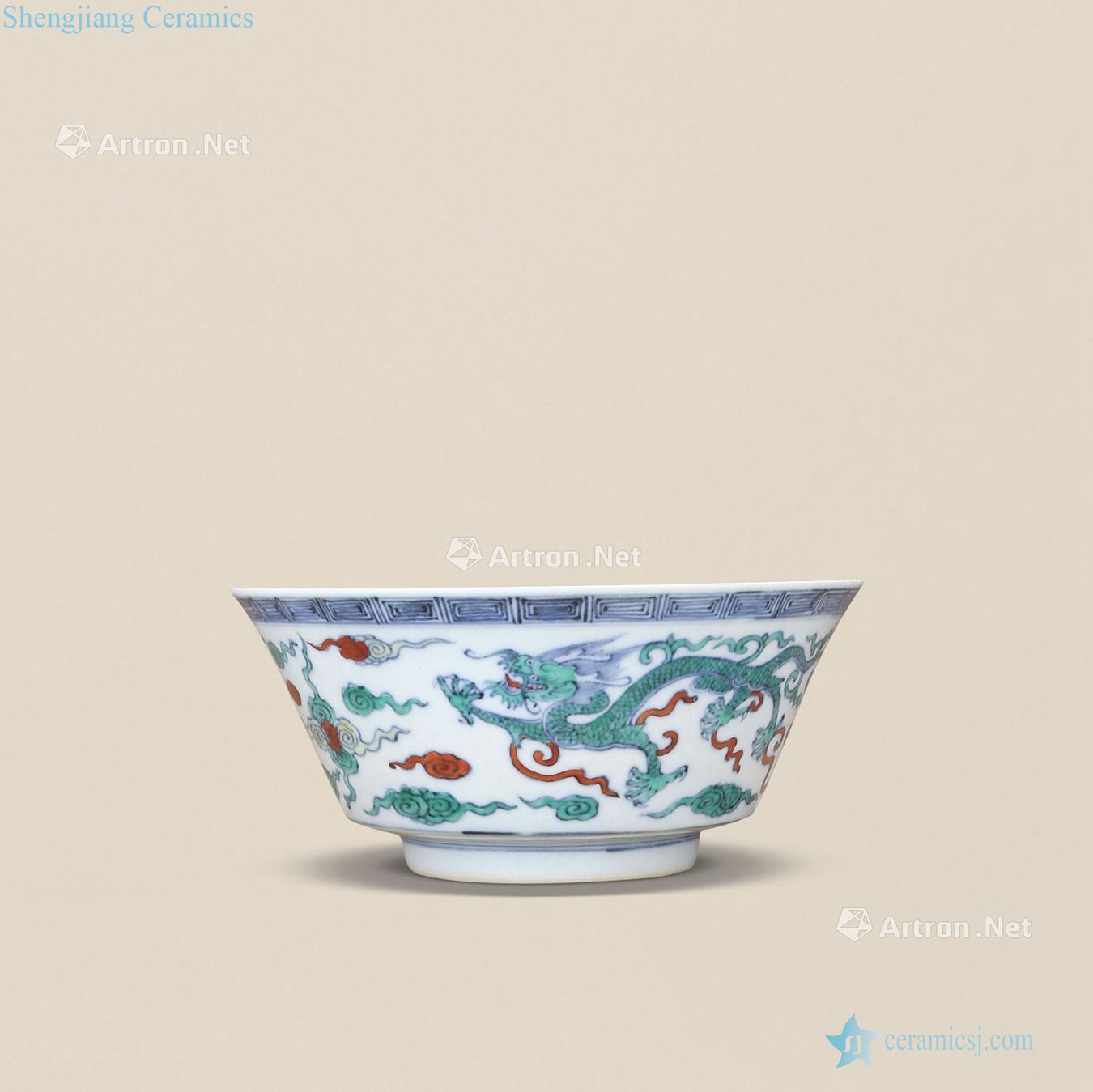 Qing yongzheng bucket YunLongWen bowl
