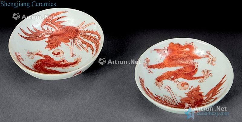 qing The red color longfeng plate (2)