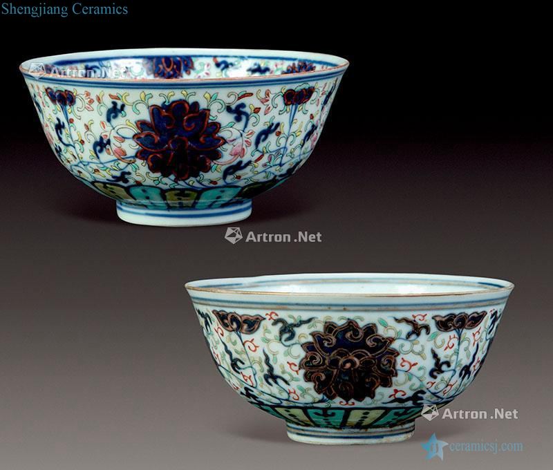 Qing porcelain enamel flower bowls bound branches (2)