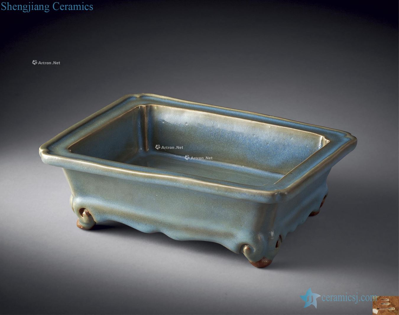 The song dynasty Pa every four rectangular basin