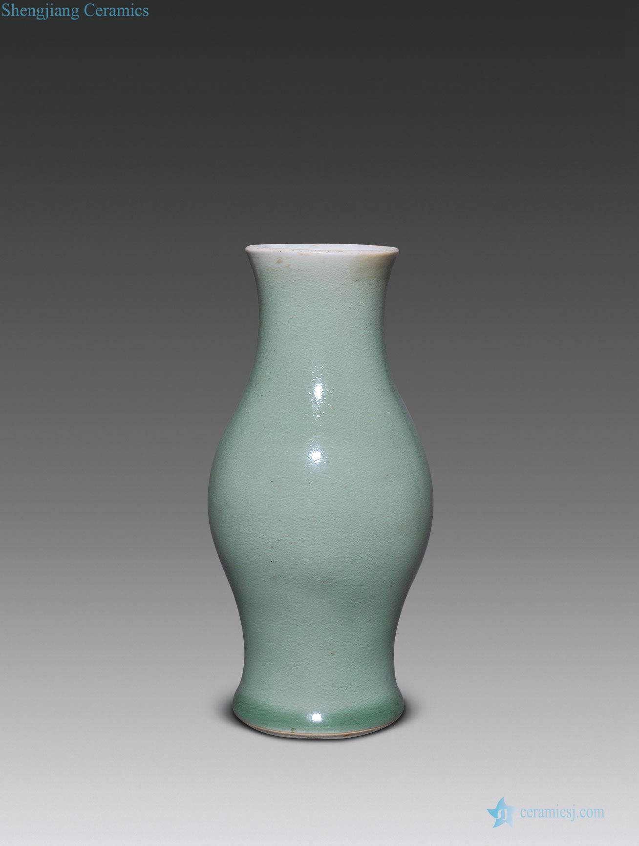 The qing emperor kangxi olive bottle green glaze