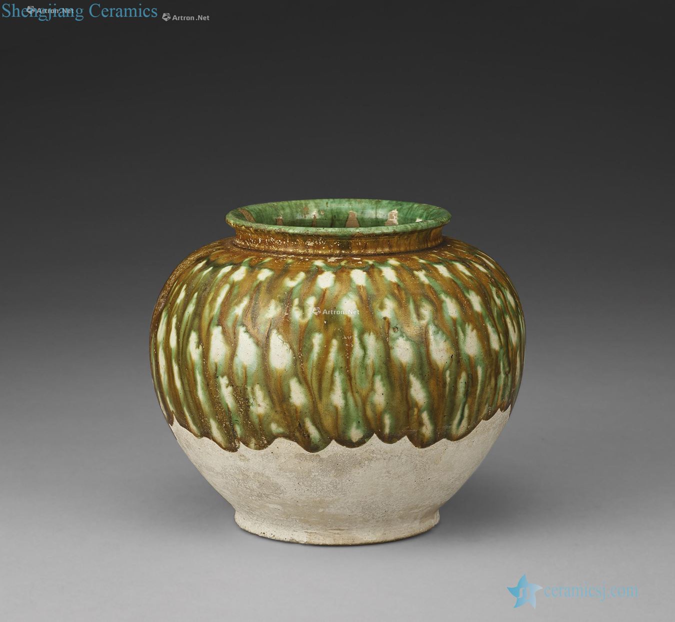 The tang dynasty Three-color pot in ten thousand