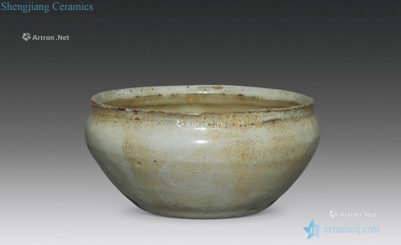 The late Ming dynasty Appropriate jun month white glazed pot