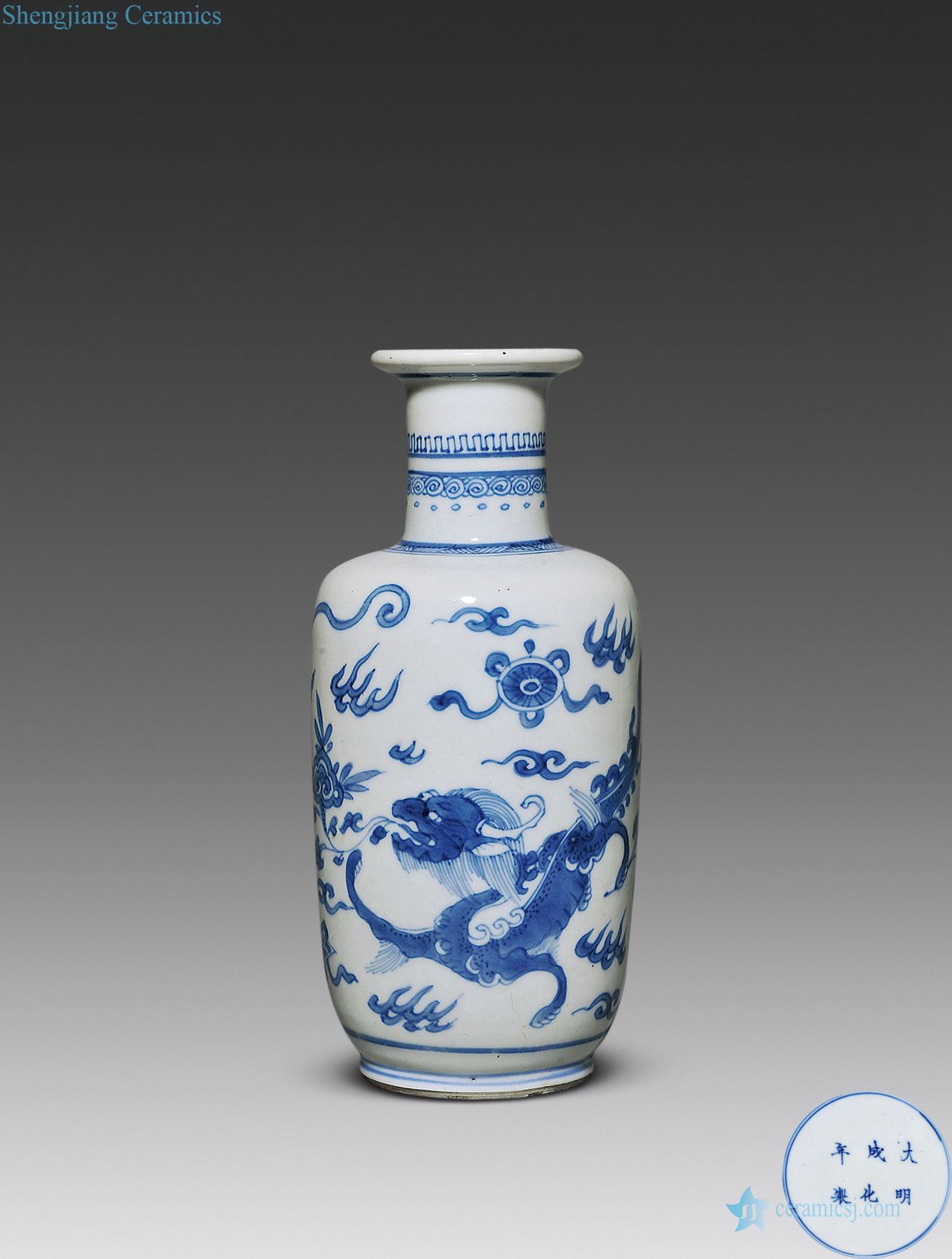 The qing emperor kangxi porcelain therefore dragon small wooden stick