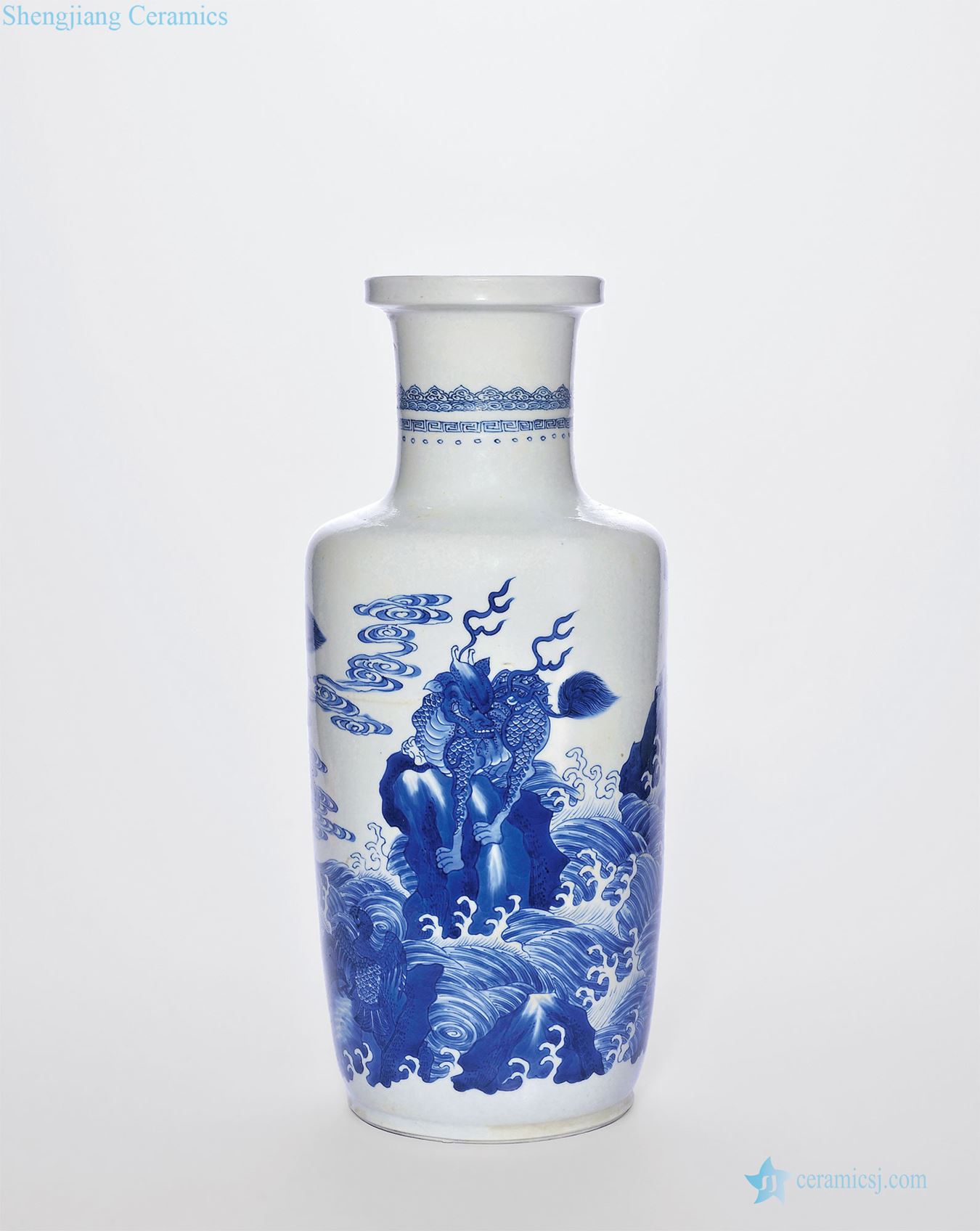 The qing emperor kangxi Blue sea lines were bottles