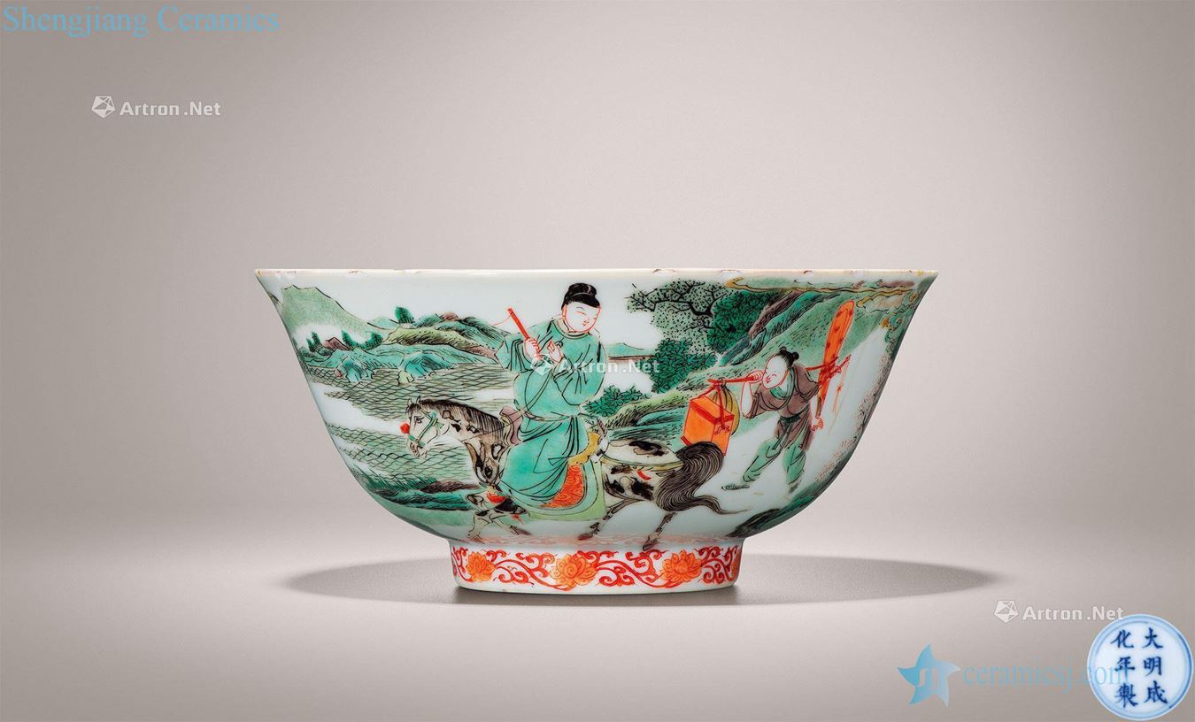 The qing emperor kangxi colorful stories of west chamber bowl