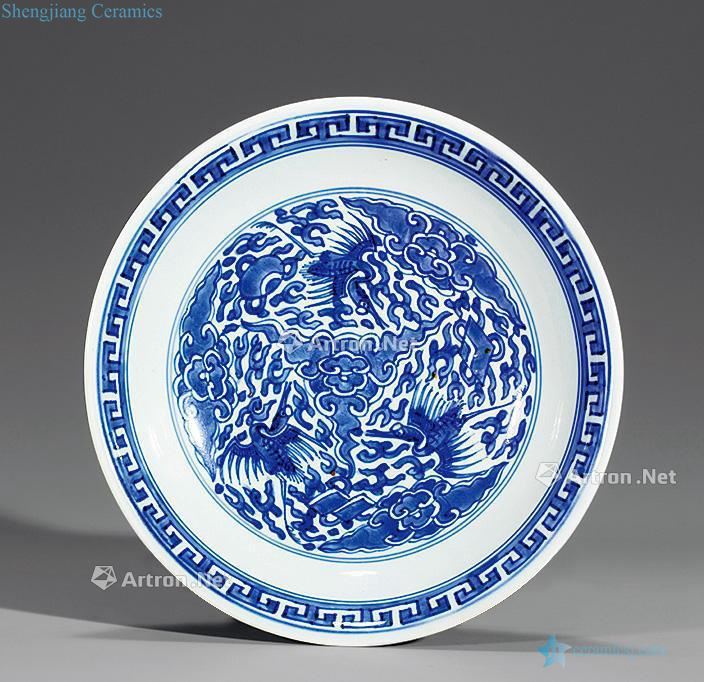 The qing emperor kangxi Blue and white James t. c. na was published tray