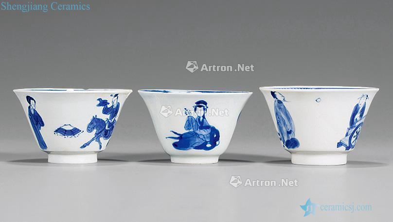 The qing emperor kangxi character lines cup (three)