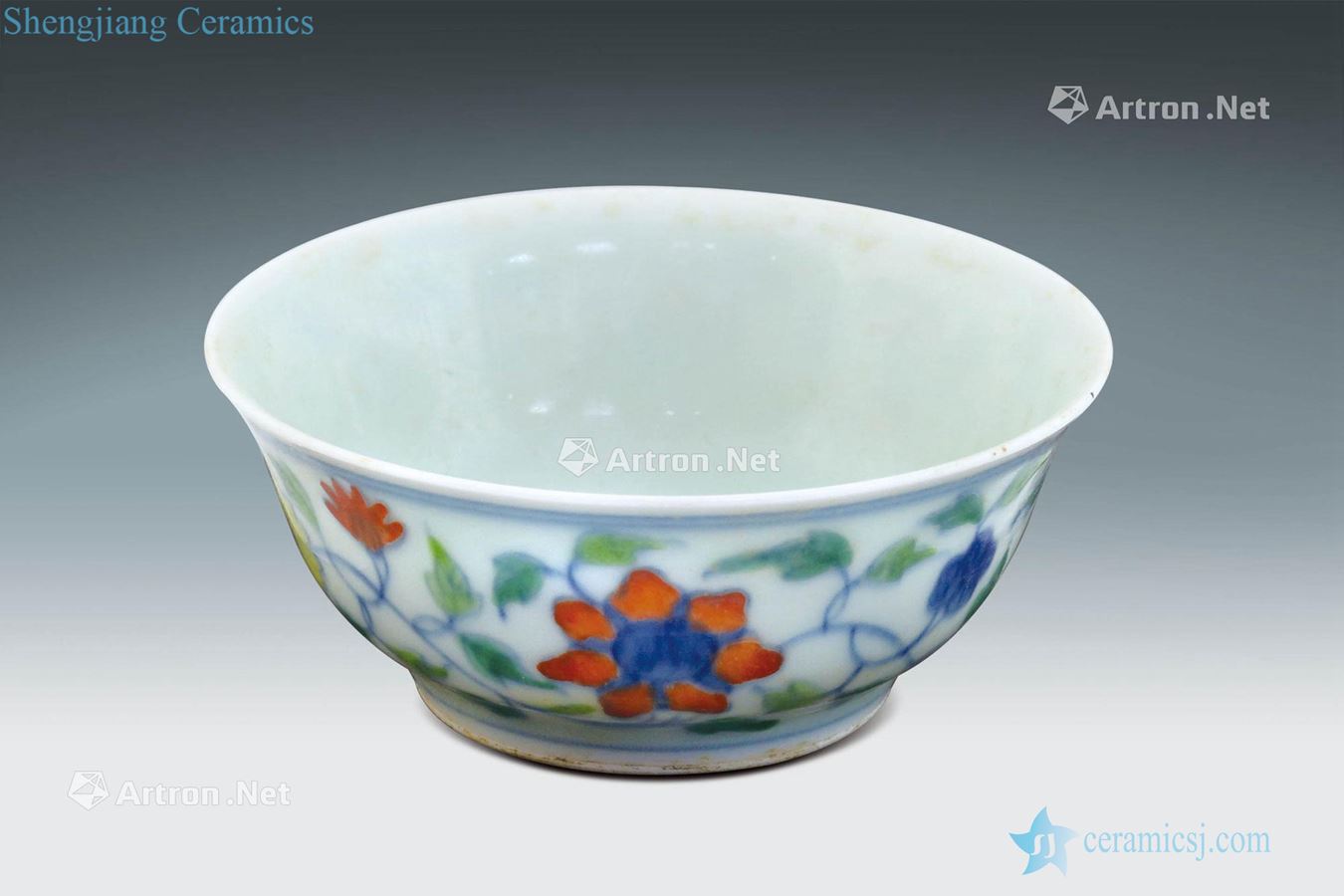 Qing bucket color chrysanthemum cup