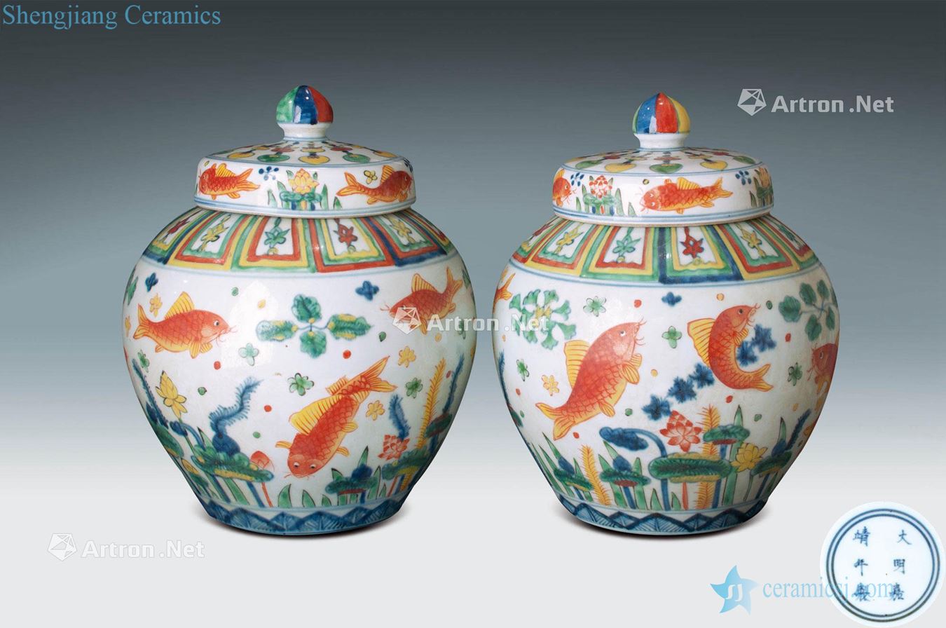 Ming jiajing bucket color fish algae grain tank (a)