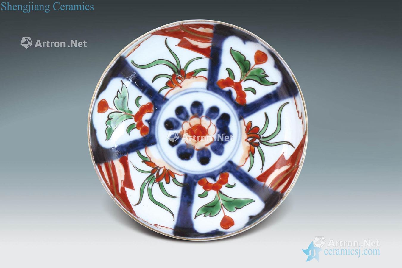 Japan Meiji Colorful flowers in ancient Ivan grain porcelain
