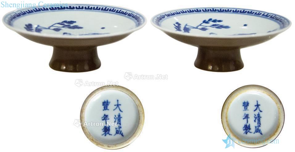 qing The brown glaze porcelain figures cover
