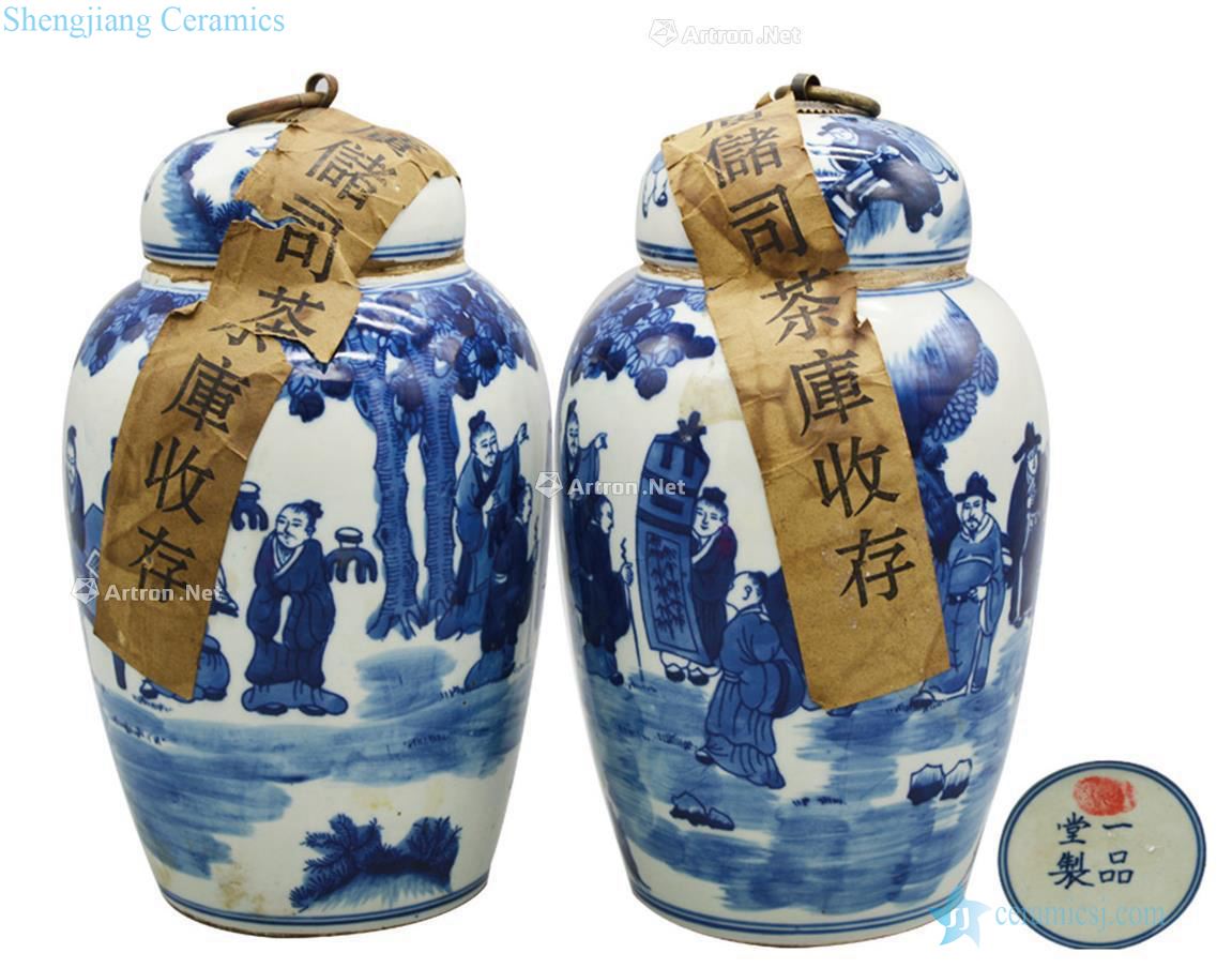 Stories of qing dynasty blue and white tea pot