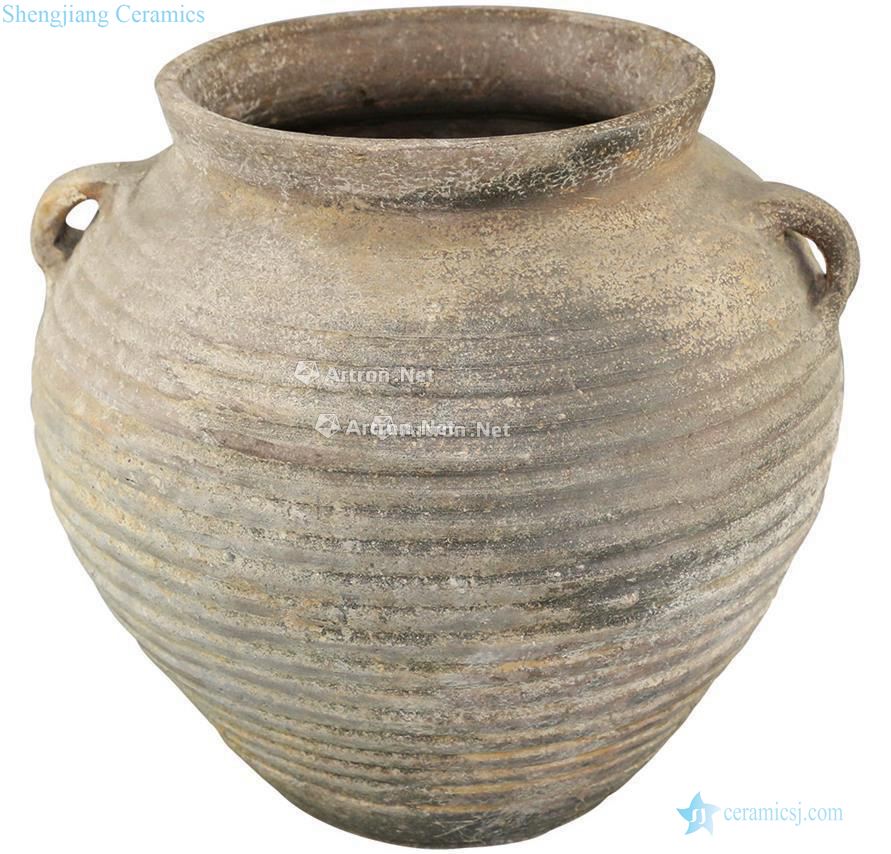 han Han green glazed pottery pot
