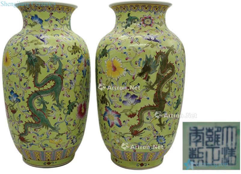 Qing dragon and wear pattern lantern