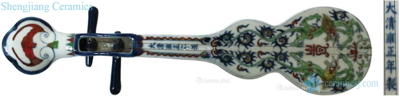 Qing dynasty blue and white color lines instrument