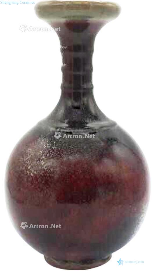 Ming variable glaze celestial bamboo wash mouth bottle