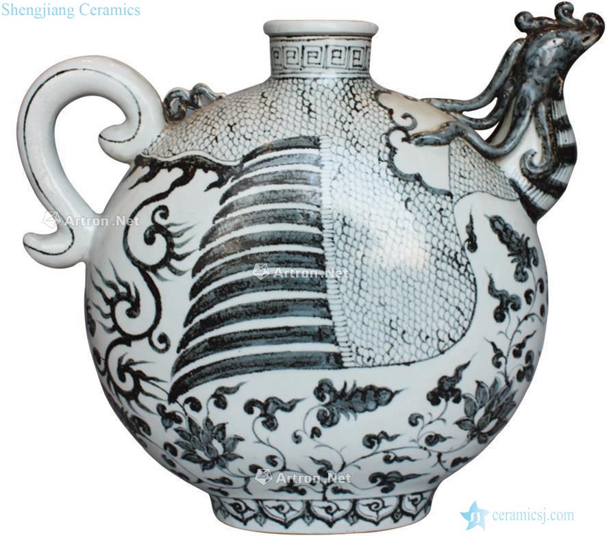 Ming Blue and white chicken first ewer