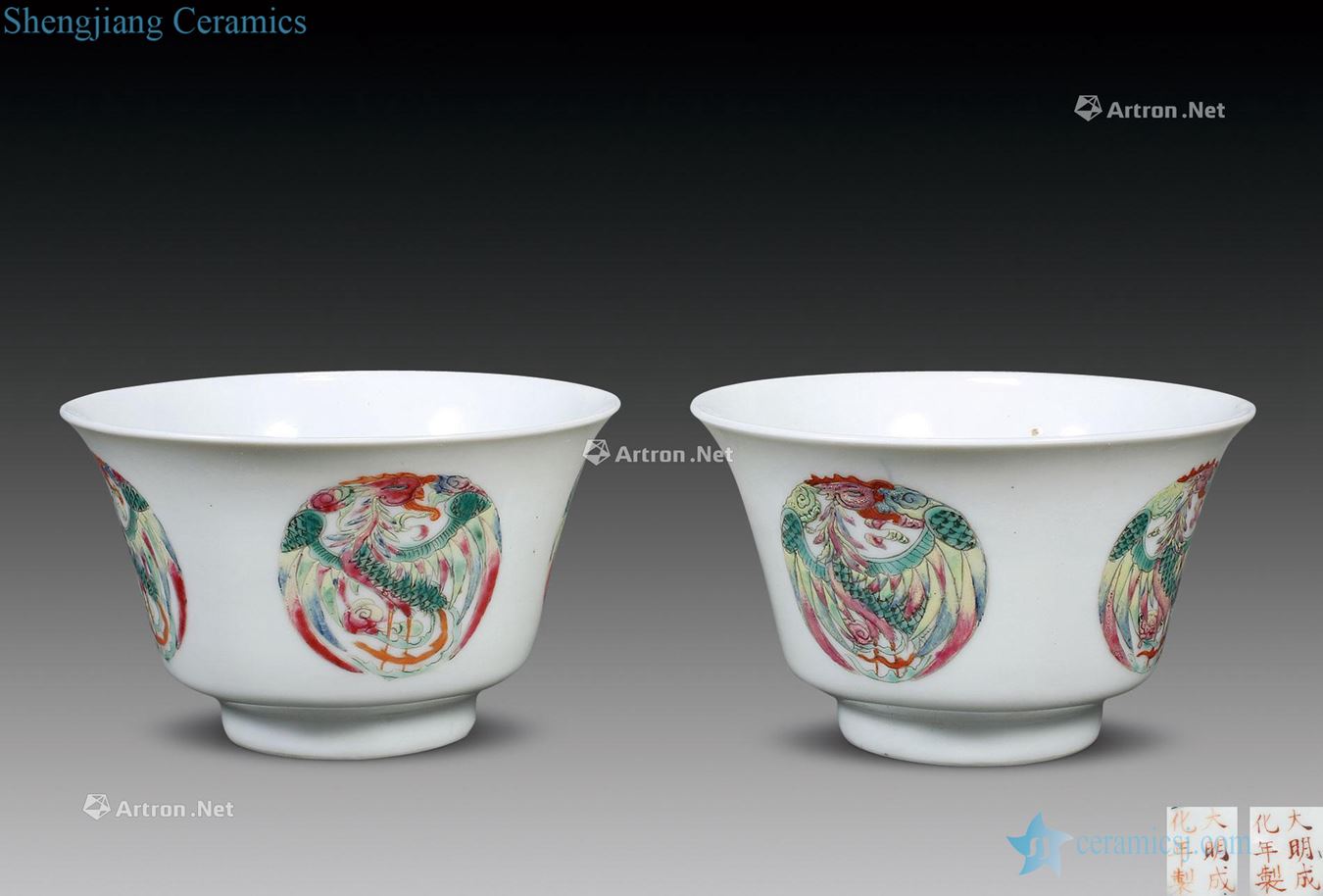 "Qing Ming chenghua year" model of chenghua pastel regiment chicken bowl (a)
