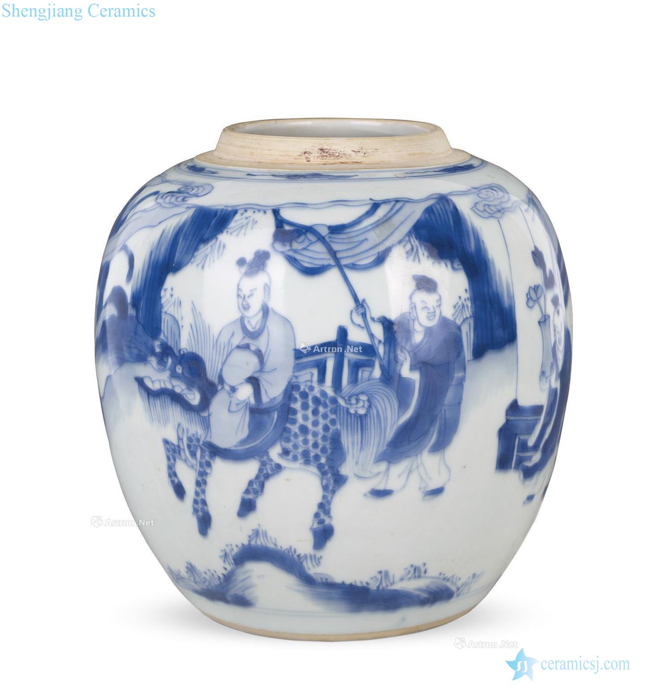 Kangxi champions parade grain canister