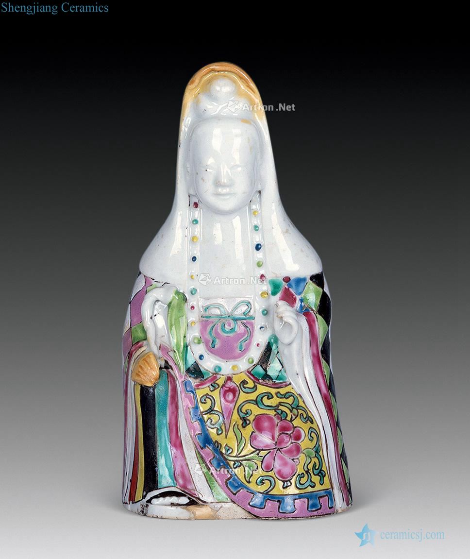 Clear pastel guanyin