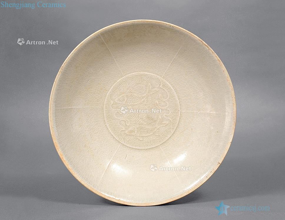 Song dynasty kiln printing Pisces grain dishes