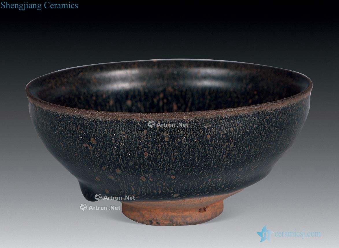 The song dynasty To build kilns black glazed bowl