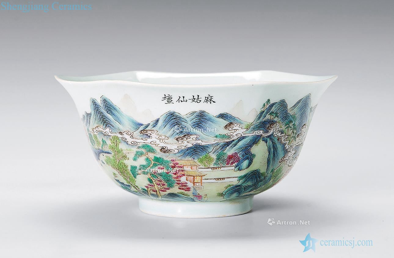 Jiaqing pastel landscape acknowledged the dishes
