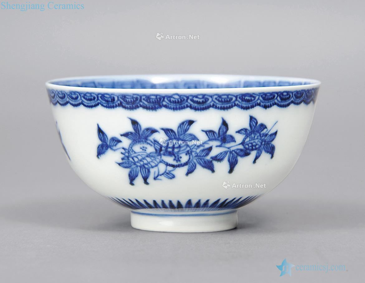 qing Blue and white flower bowl