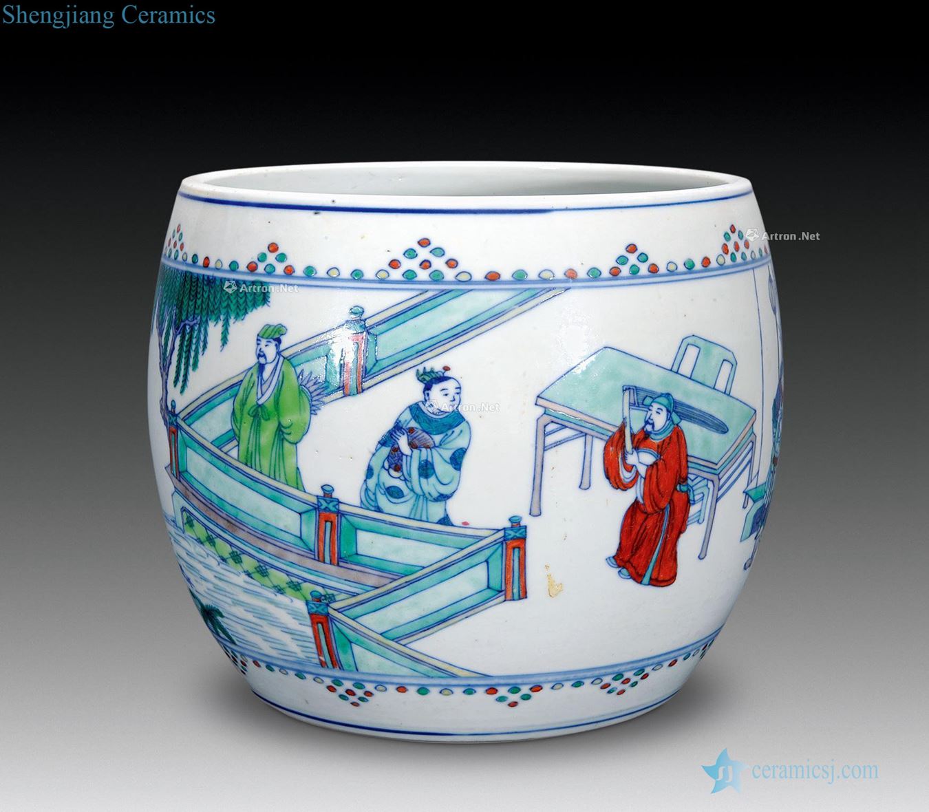 Bucket color the three characters of the reign of emperor kangxi in cylinder