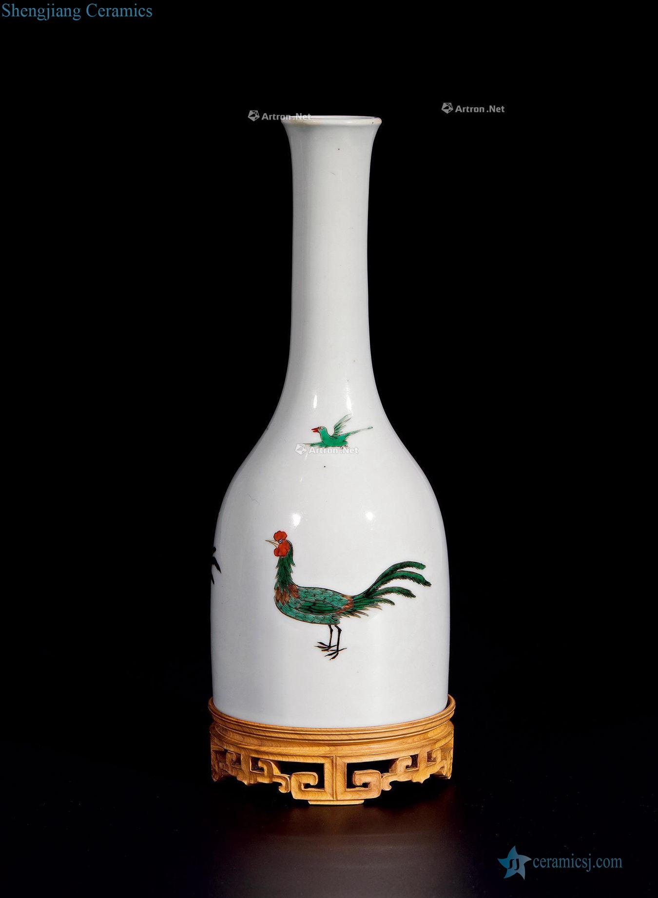 In the early qing Three chicken bell honour