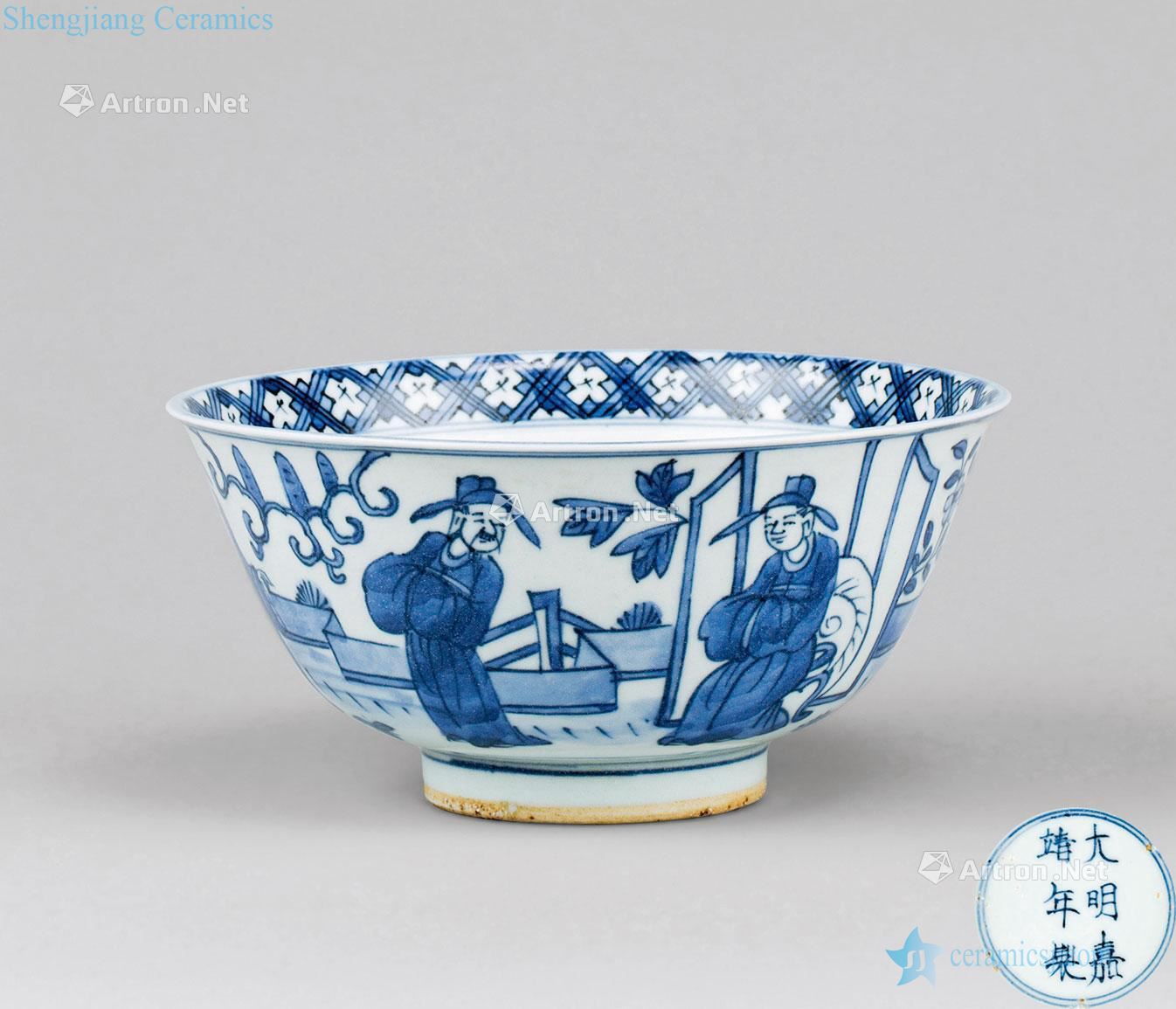 In the Ming dynasty (1368-1644) blue and white high green-splashed bowls
