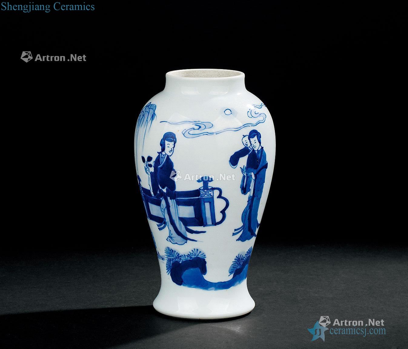 However, in the qing dynasty (1644-1911) blue and white child ZiWen goddess of mercy bottle