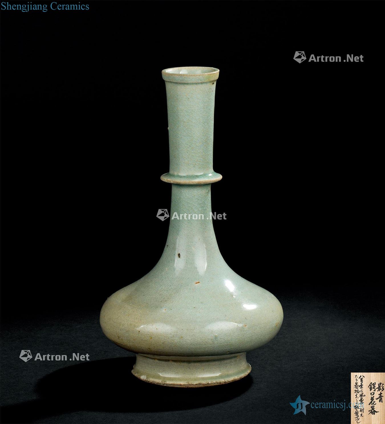 The song dynasty (960-1279) blue water bottle