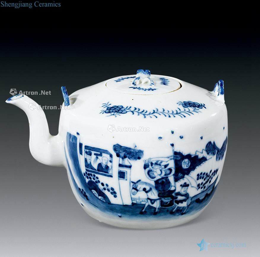 Stories of blue and white lines in the qing dynasty the teapot
