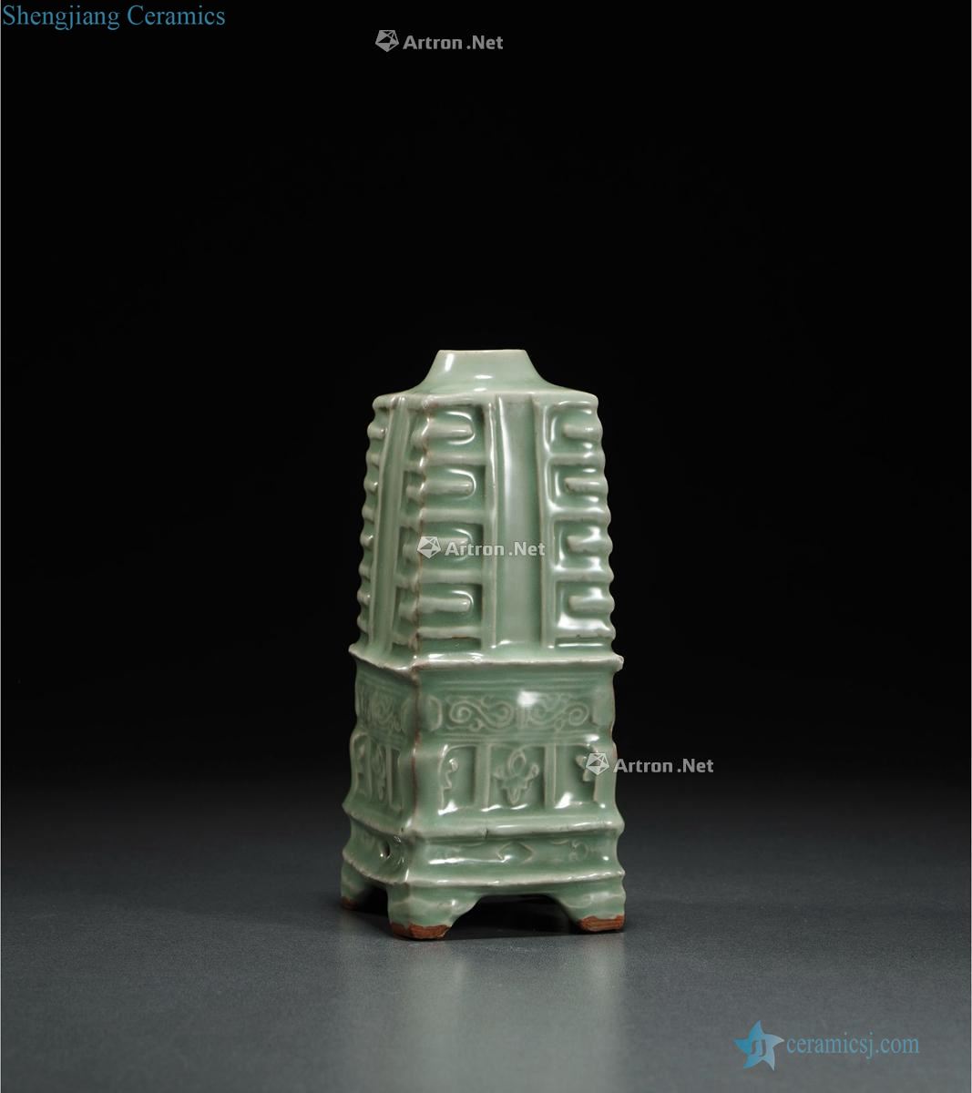 yuan Longquan celadon unto the tower of bottles