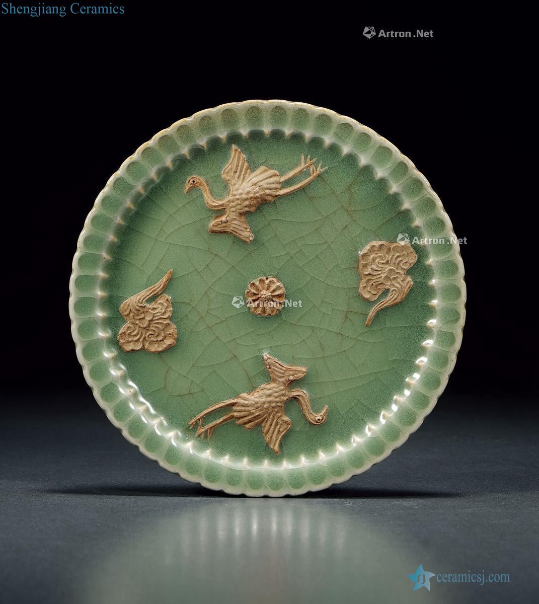 Ming Longquan celadon plastic coated James t. c. na was published tray
